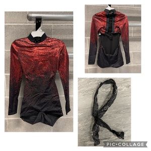 Great condition-dance costume unitard- great for several styles-open back